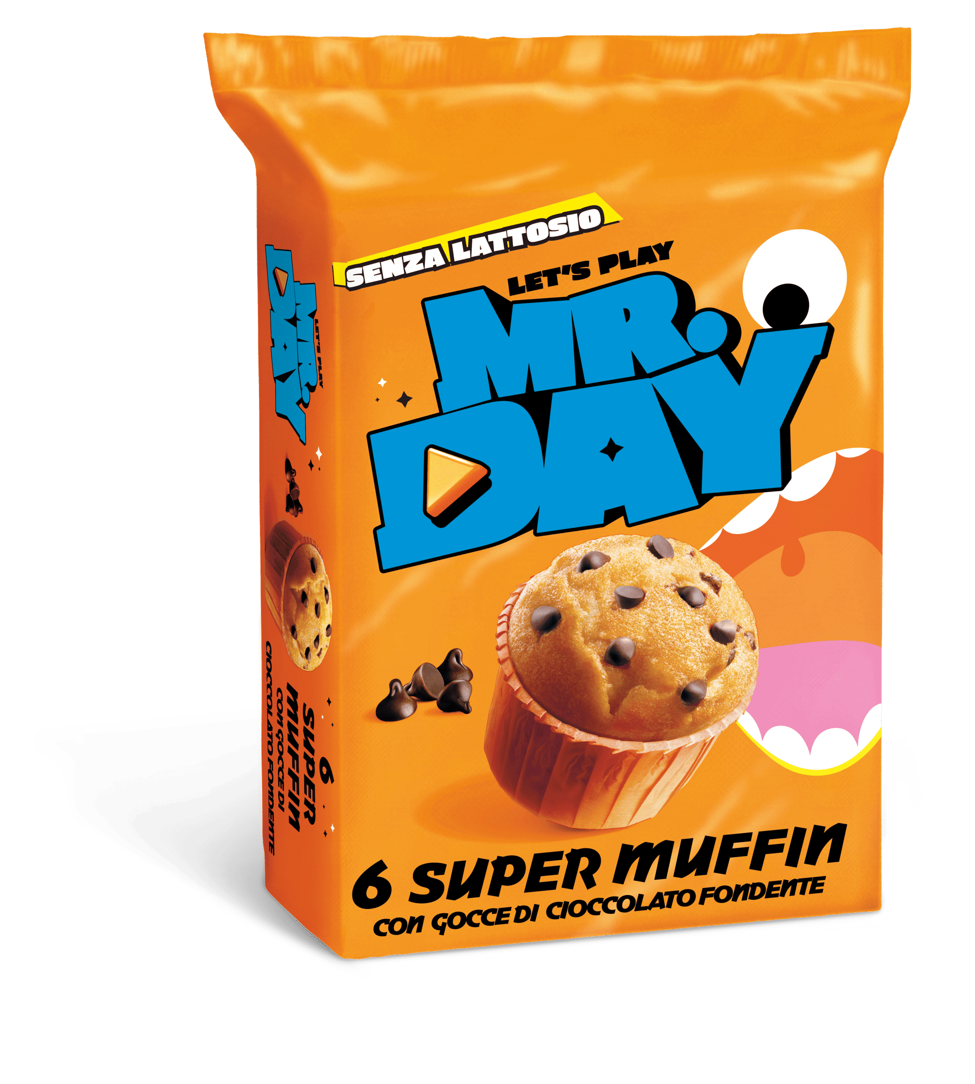 confezione dei muffin con gocce di cioccolato fondente di Mr.Day