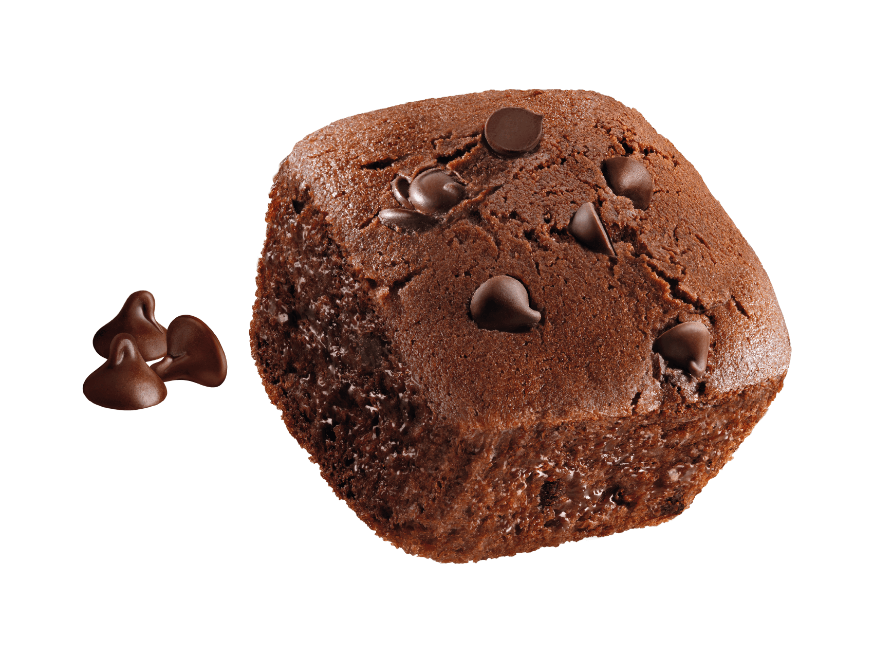 Brownie al cioccolato con gocce al cioccolato