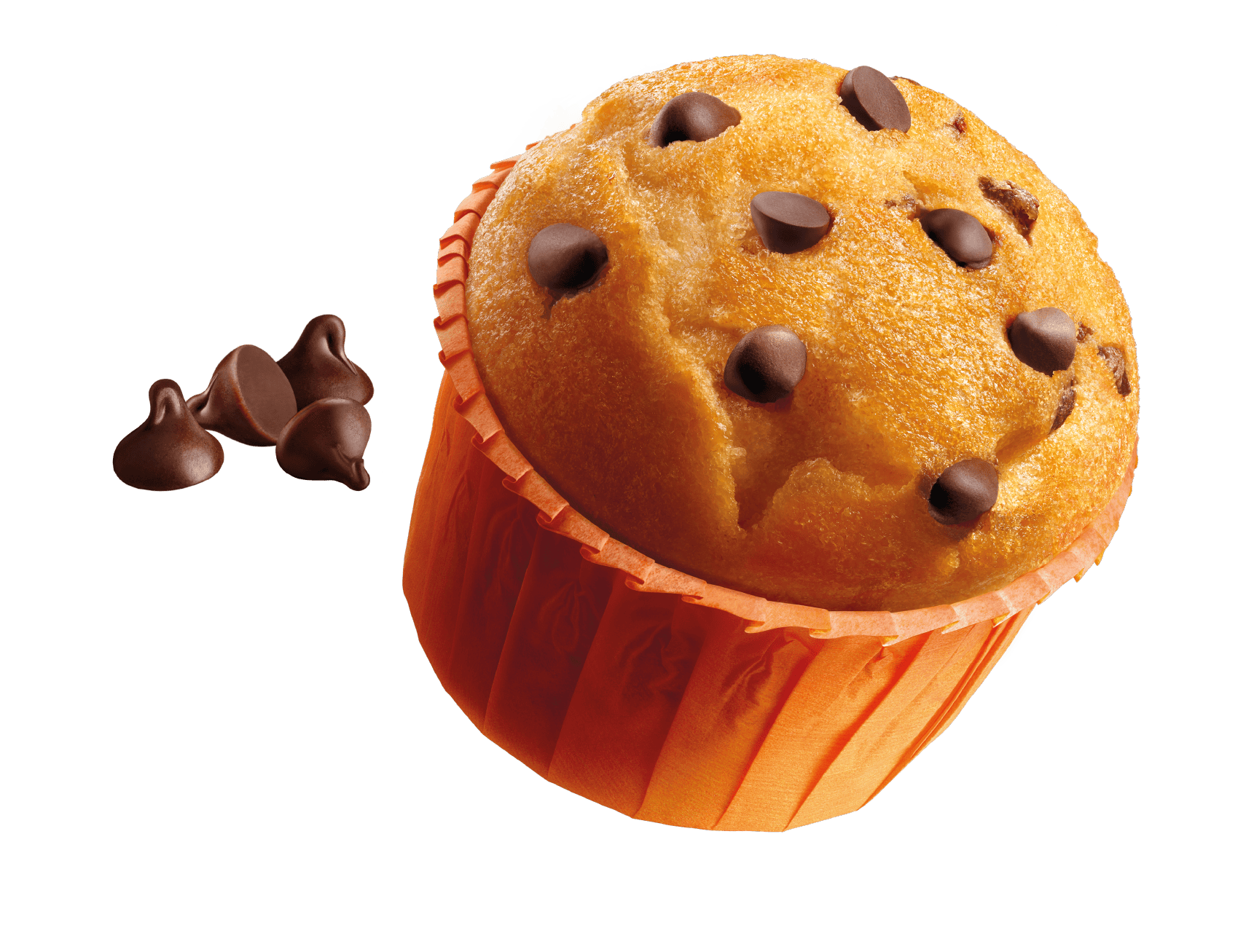 Muffin con gocce di cioccolato