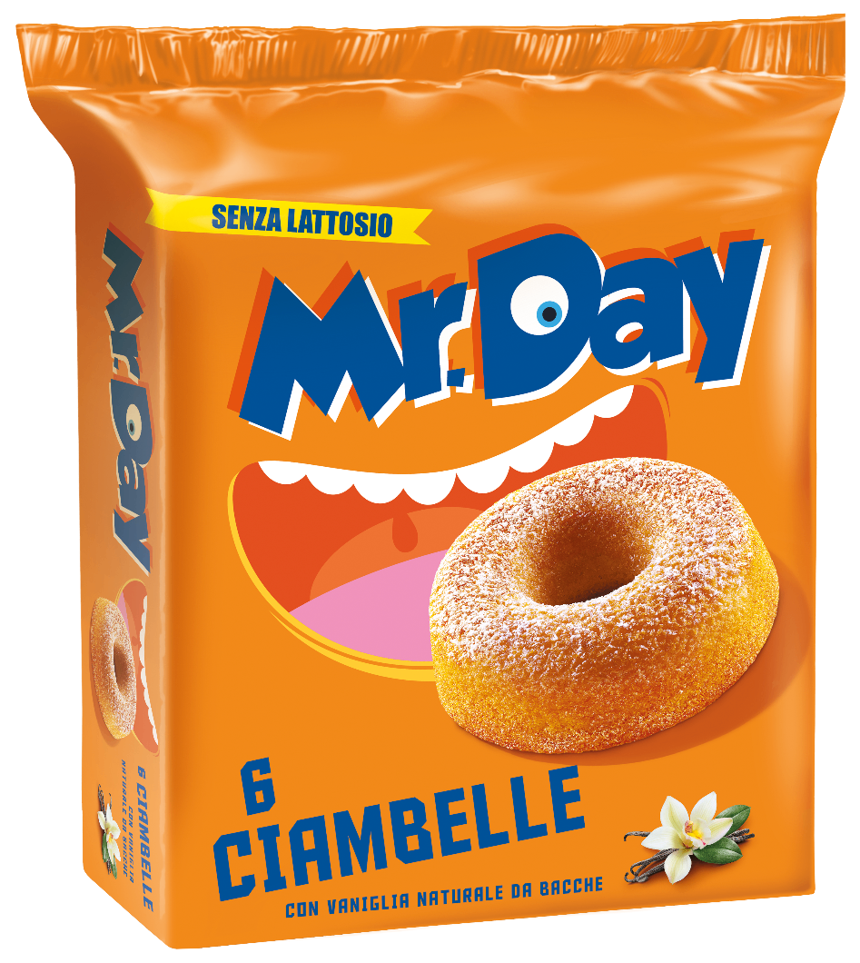 Confezione di ciambelle con vaniglia di MrDay arancione senza ombra